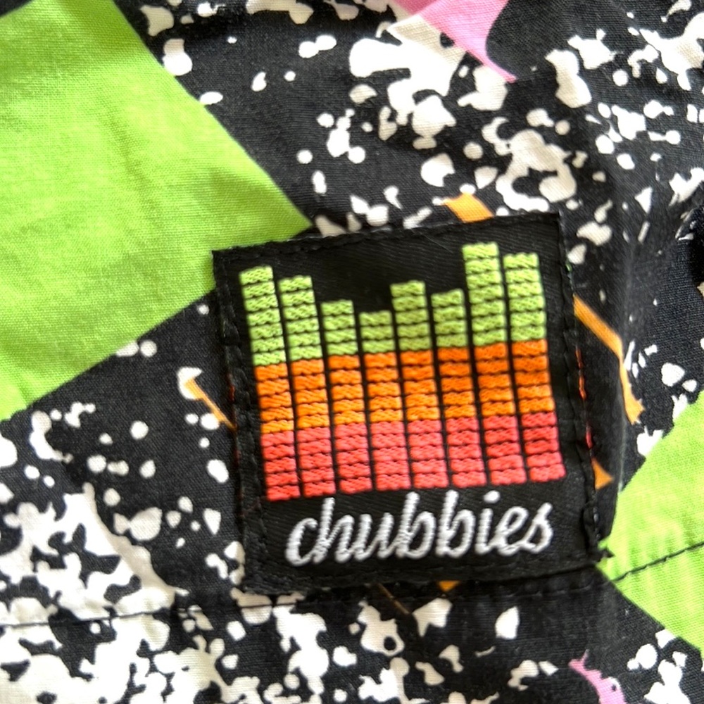 Chubbies Graphic Swim Shorts Summer Shorts 🩳 unlined, pockets, Y2K, 90’s unisex - Picture 4 of 6